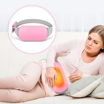 Менструальная грелка Массажер для живота Smart Warm Palace Belt Устройство для вибромассажа талии при судорогах Для облегчения боли во время менструации