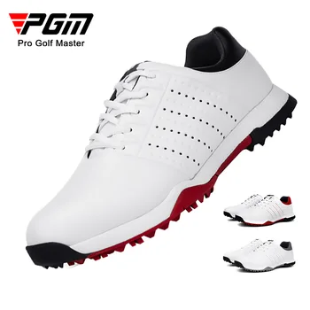Мужская обувь для гольфа Pgm, нескользящие дышащие кроссовки для гольфа, водонепроницаемые кроссовки для занятий спортом на открытом воздухе без шипов, XZ149
