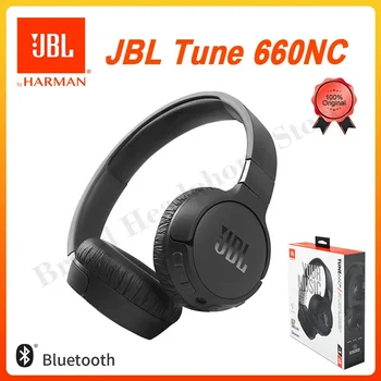 Оригинальные беспроводные Bluetooth-наушники JBL TUNE 660BTNC T660NC с шумоподавлением, гарнитура с чистыми басами, игровые спортивные наушники с микрофоном