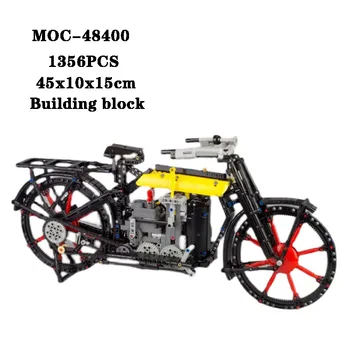 Строительный блок MOC-48400, супер модель мотоцикла, игрушка в сборе, головоломка для взрослых и детей, обучающая игрушка, подарок на день рождения, Рождество